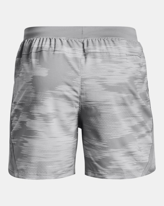 Men's UA Launch 5'' Printed Shorts in Gray image number 7